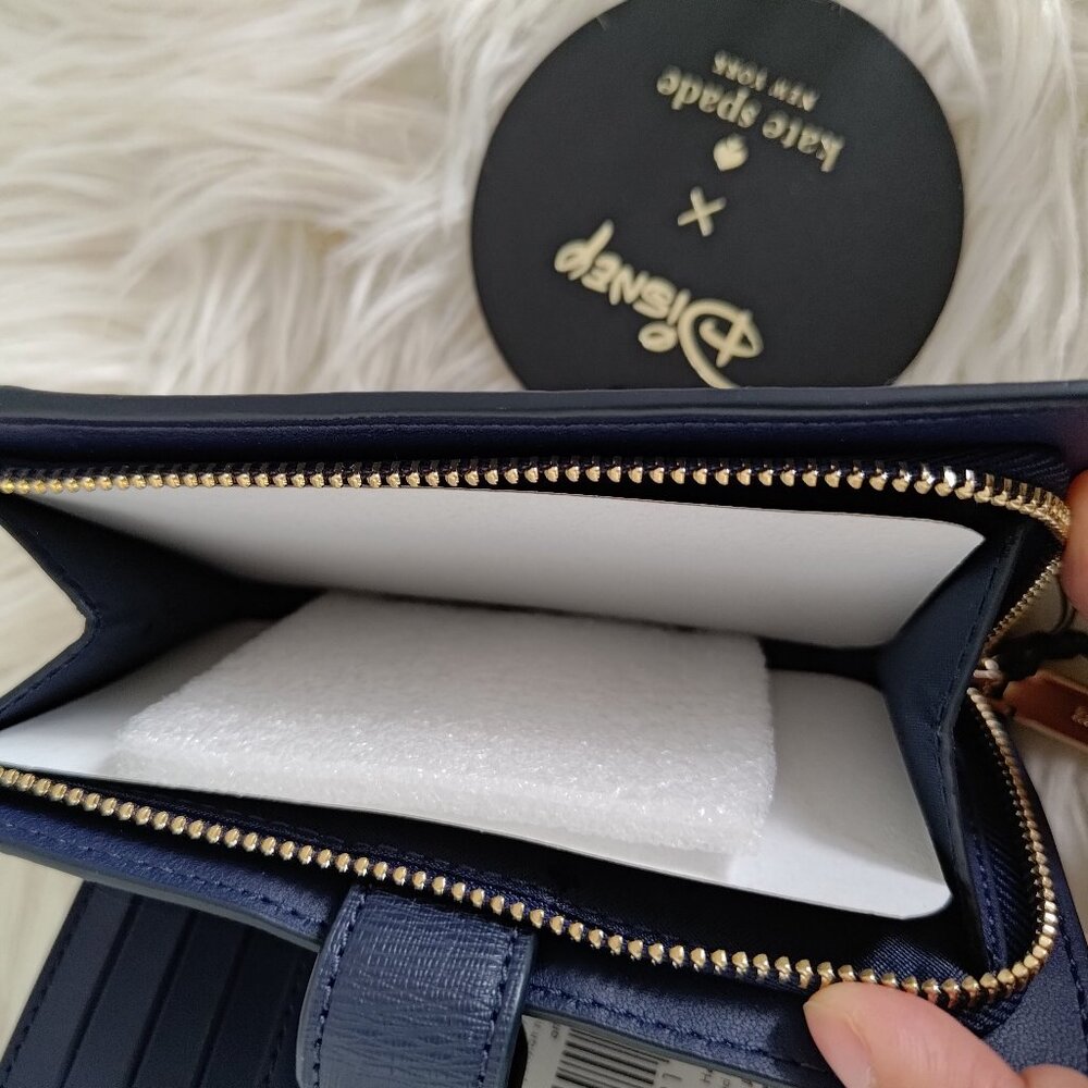 Disney X Kate Spade New York Lady And The Tramp Medium Bifold Wallet KH618 - Picture 10 of 11